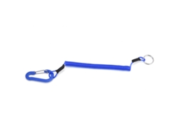 Cuerda Lanyard De Pesca Retráctil Resorte Seguro Accesorio Llavero Espiral Azul Herramienta De Pesca