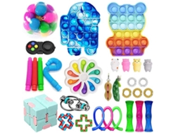 2026 30pcs Juguetes Sensoriales Push Bubble Juguete De Descompresión Set Para Niños Adultos Ansiedad Autismo