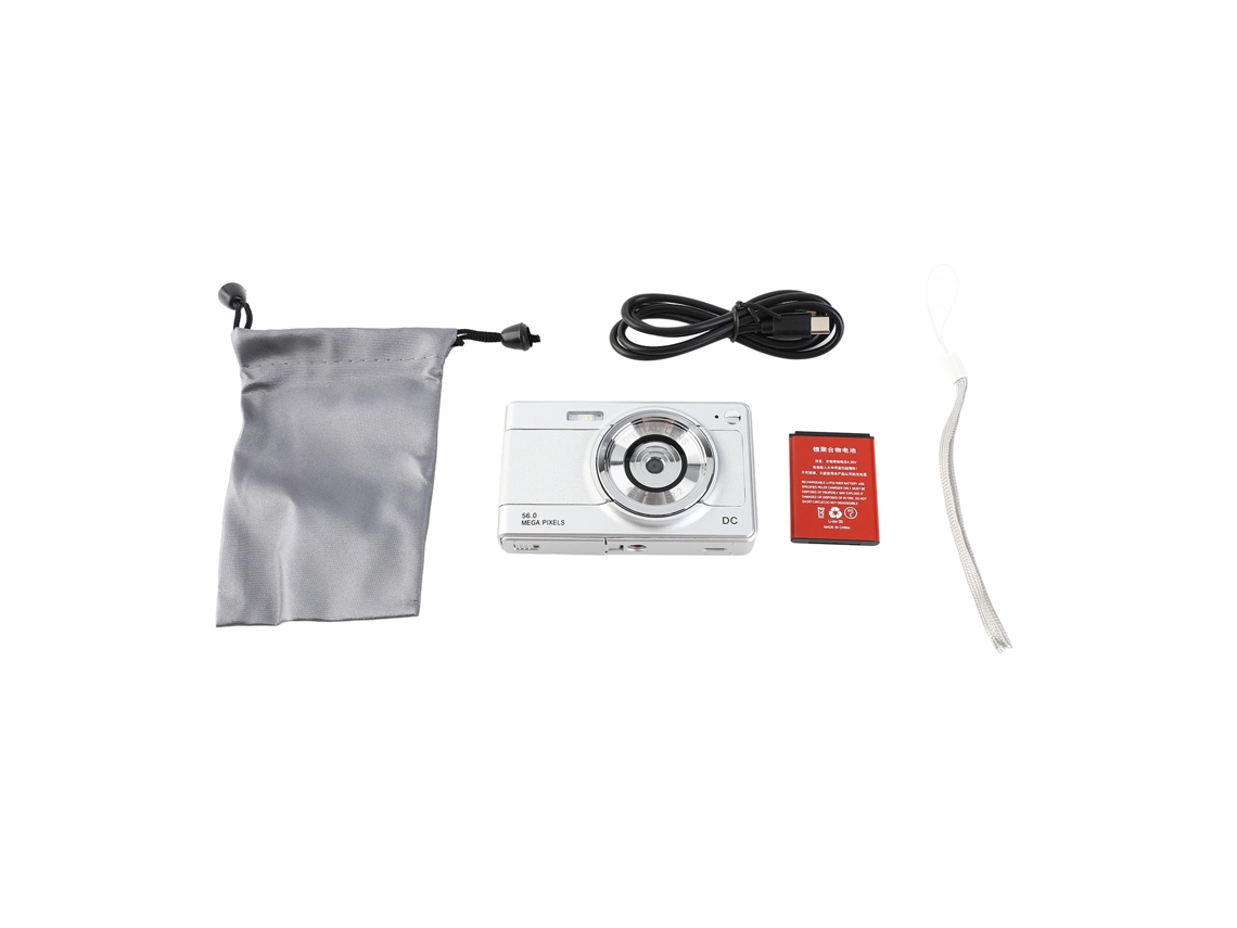 Cámara digital compacta para niños con 56 MP, zoom de 8x y grabación en 1080p.