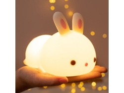 2026-luz Noturna Coelho Para Crianças Com 16 Cores, Presente Ideal Para Crianças, Silicone Macio, Operada Por Bateria