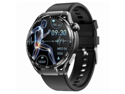 Reloj deportivo inteligente F200 con correa de silicona, monitor de ECG de glucosa en sangre no invasivo y SOS. Ly Ebike