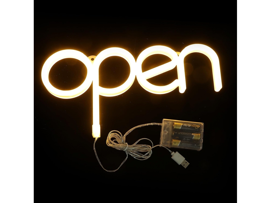 Letrero De Neón Led, Ambiente Cálido Y Abierto, Decorativo Para Bar, Restaurante, Dormitorio, Fiesta, Luz De Pared.