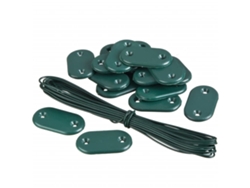 Conjunto 27 Fijación para valla NATURE Verde Polietileno