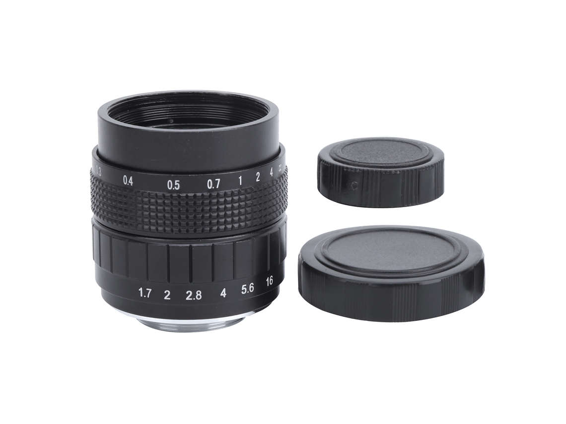NEVEANCE Lente C Mount 35mm F1.7 para Cámara Mirrorless, Enfoque Fijo, Accesorio para Televisión y Cine