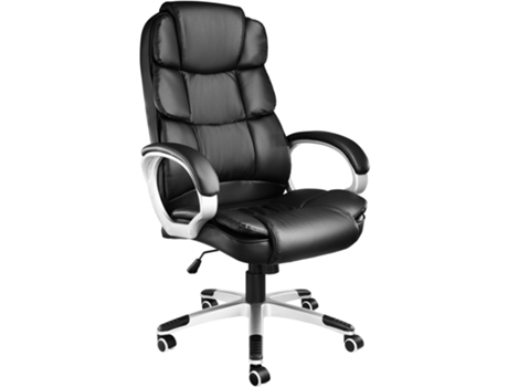 Silla De Oficina Jonas TECTAKE (Negro - Piel Sintética - 70 X 71 X 123 cm)