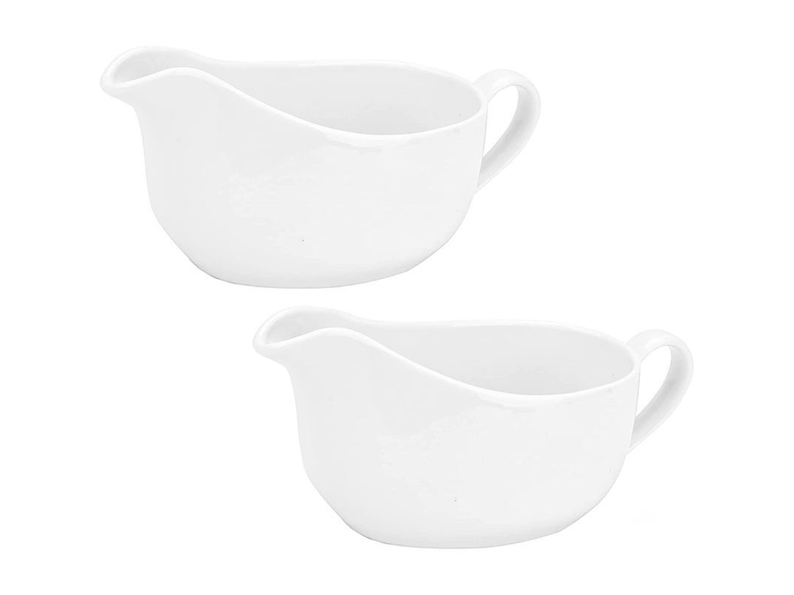 2026altiro-juego De 2 Cacerolas De Porcelana Blanca De 425 Ml (15 Oz), Fáciles De Verter Para Comidas, Fiestas Y Ocasiones Especiales.