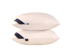 NEVEANCE Almohada de cama de pluma de pato de algodón blanco, semi-firma a una comodidad suave para los dormitorios laterales, la colección alternativa de hote