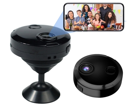 Mini cámara WiFi inalámbrica cámara de seguridad HD 1080P cámara para niñera con visión nocturna, visualización remota para seguridad con iOS, CHRO...