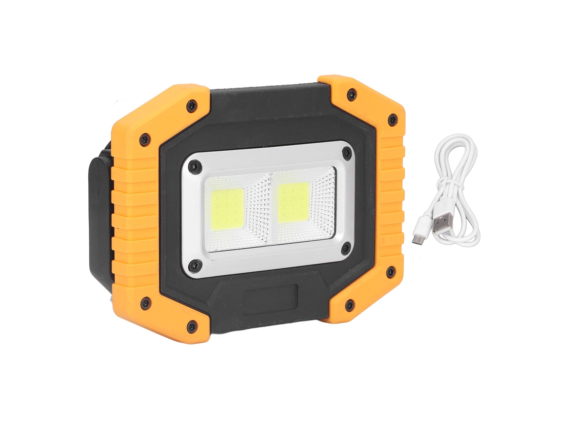 Linterna De Trabajo Cob Recargable Por Usb, Resistente Al Agua Ip66, Portátil, Con Soporte Giratorio
