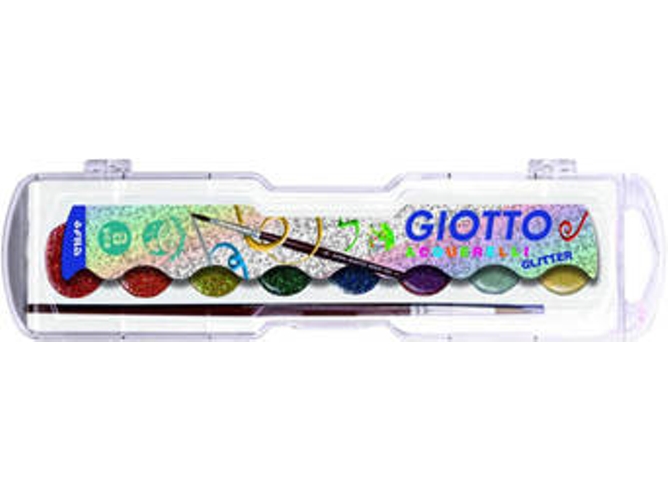 Caja de 8 Acuarelas GIOTTO Glitter Multicolor