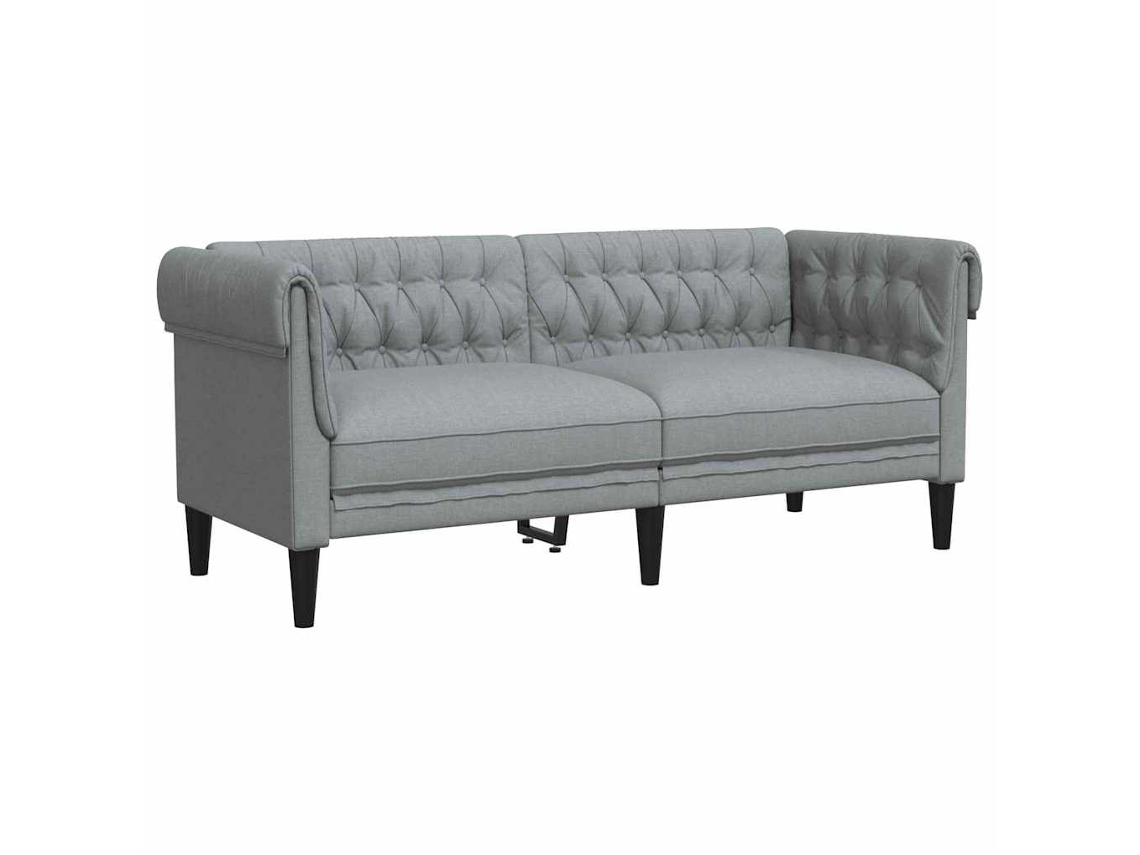 Maison Exclusive - Sofá Gris Claro 182,5 X 74,5 X 74,5 Cm Poliéster