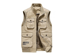 2026-chaleco Sin Mangas De Felpa Para Hombre Abrigo Cierre Completo Caliente Outdoor Casual Deportes