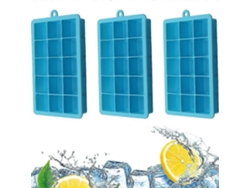 Moldes De Hielo Flexibles Para Whisky Con Liberación Fácil, Ideales Para Hogar, Fiesta Y Bar Azul Cielo