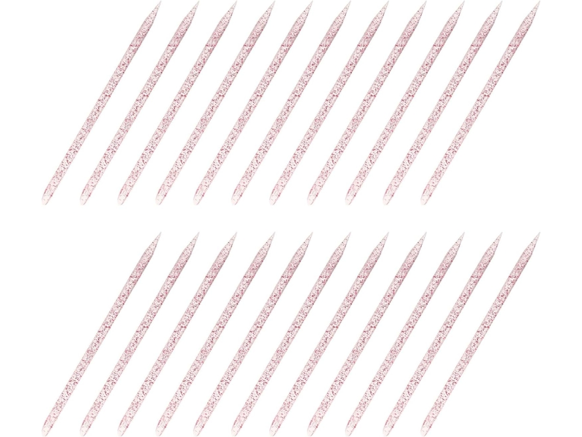 600 Outils De Soin Des Ongles Doble Face Bâtonny Cristal D’eau Rosa Stylo A Points Pour Nail Art