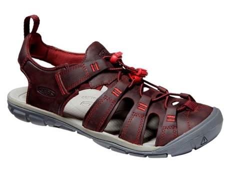 Sandálias para Mujer KEEN Clearwater Cnx Leather Rojo para Montaña (EU 41)