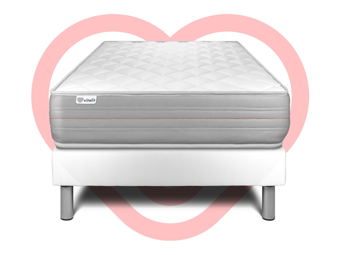 Kit Vitalmemo Somier 120 X 190 Cm Blanco