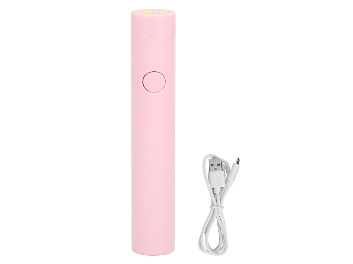 Lámpara de uñas portátil recargable por USB con 2 temporizadores y 3 chips LED UV.