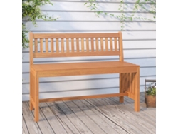 Banco De Jardín De Madera Maciza De Eucalipto 110 Cm