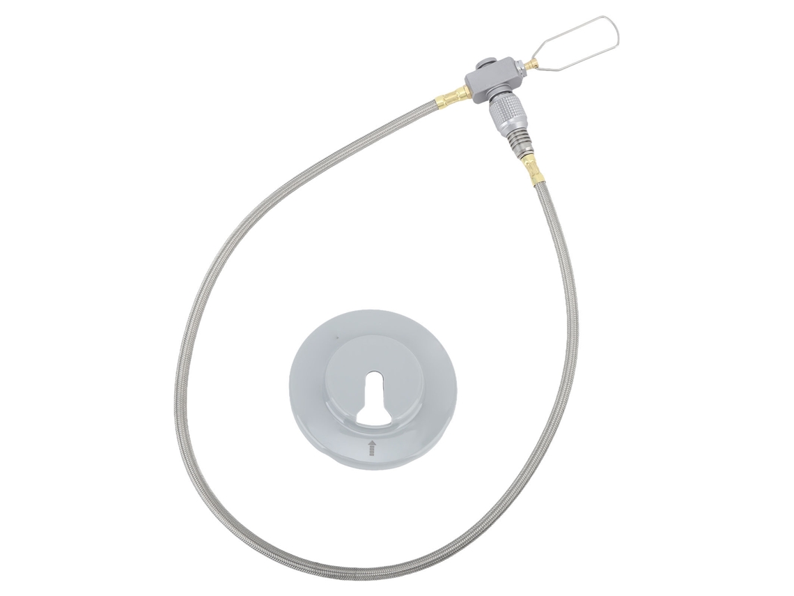 Tubo de extensión con adaptador para bombona de gas.