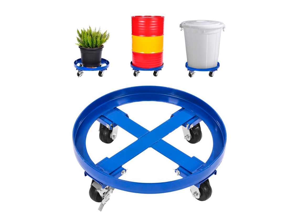 Conjunto de Plataforma, Base y Rollbrett para Transporte de Barriles de 55 Galones Tekmaquinas