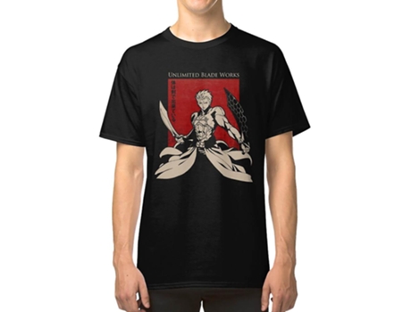 Camiseta ROCKINSTONE Emiya Unlimited Blade Works Algodón para Hombre (3XL)