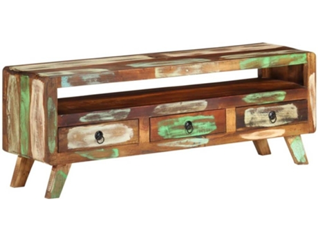Mueble para la televisión VIDAXL Multicolor Madera (110x30x40 cm)