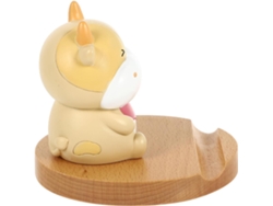 Soporte Para Teléfono De Madera Y Resina, Diseño Ergonómico, Compatible