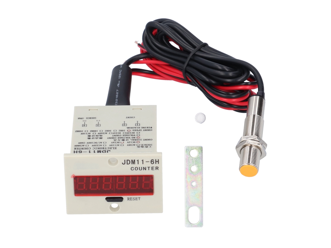 Contador digital industrial con sensor de nivel de líquido