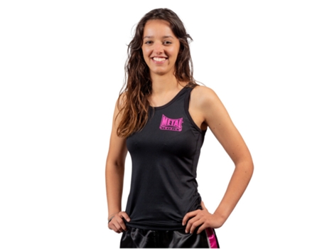 Top de Mujer para Boxeo METAL BOXE Multicolor Metal Negro (M)