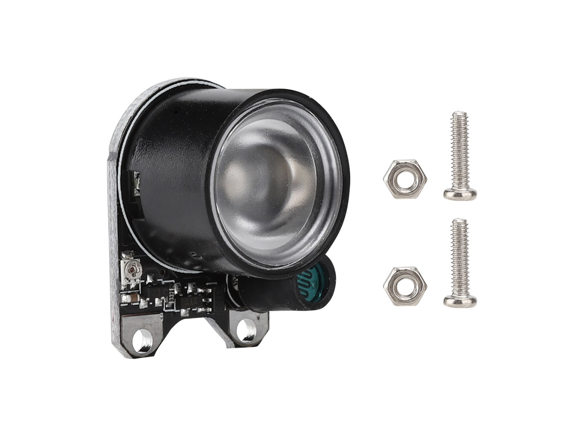 2 LED infrarrojos de 3 W y 850 lúmenes para cámara Raspberry Pi, color negro y dorado.