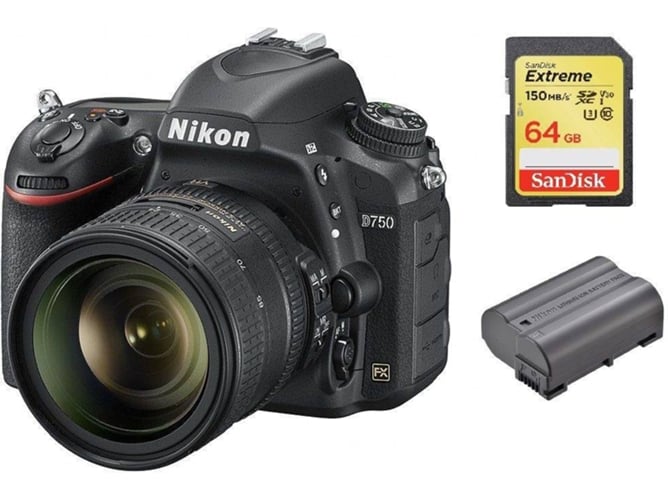 Kit Cámara Réflex NIKON D750 AF-S 24-85MM F3.5-4.5G ED VR + SD 64GB + EN-EL15B