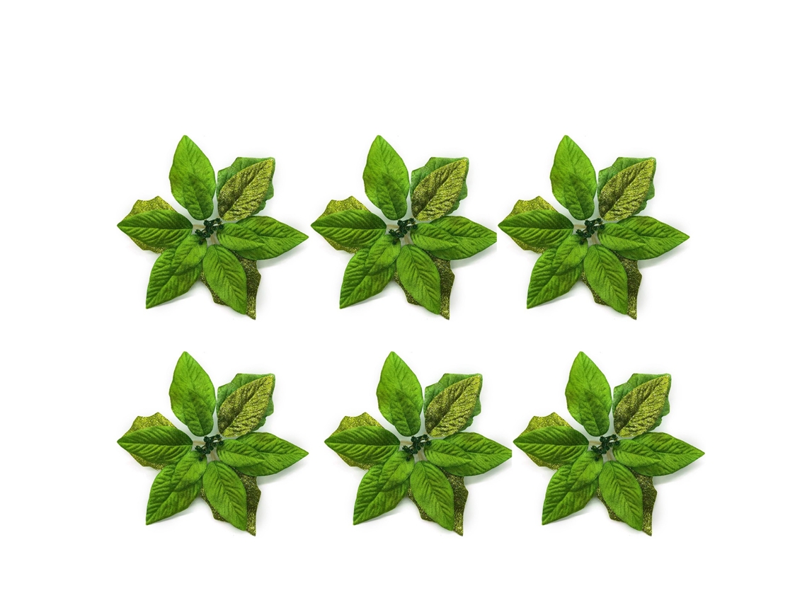 Flores De Natal Simuladas Em Tecido Para Decoração De Árvore Natalina Festiva 22cm
