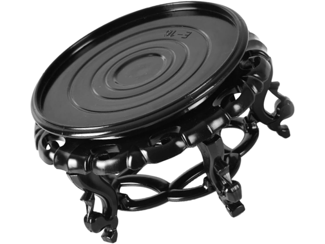 Elegante Soporte Para Plantas De Resina Con Base En Forma De Arco.