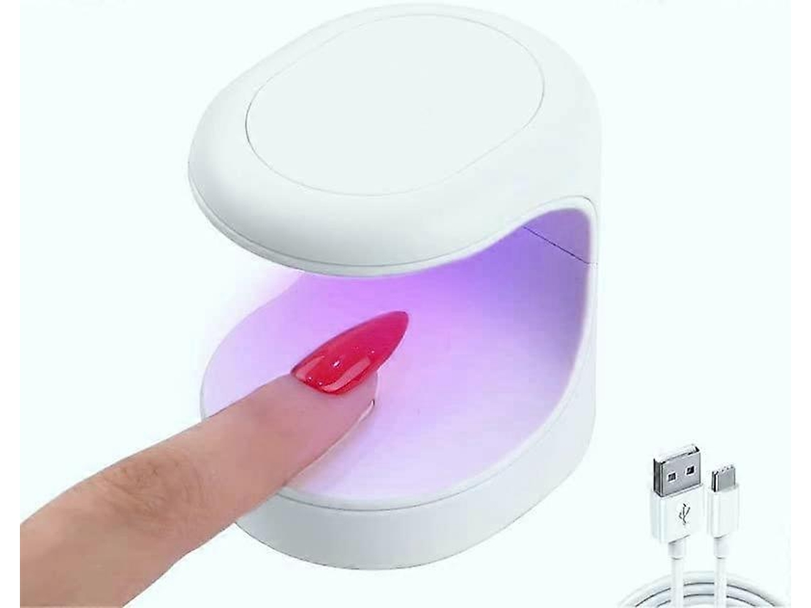 Minilámpara UV para uñas Wejago, con apertura de 180°, secador de uñas USB, lámpara UV LED portátil. Ly Ebike