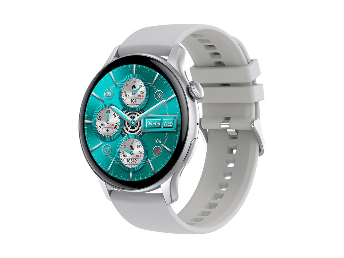Relojes inteligentes, rastreador de actividad física, esfera de reloj personalizada, Yizhood plateado