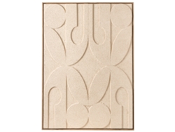 Impressão Para Parede Com Moldura Beliani Coleraine De Material Sintético Creme 73x4x103