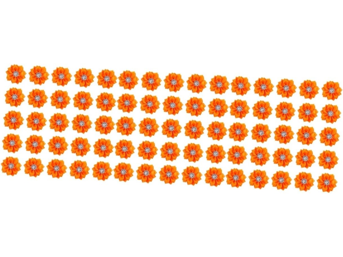 Flores De Cinta, Accesorios Para El Cabello Para Diademas Y Decoraciones Hechas A Mano, Apliques De Diamantes De Imitación.
