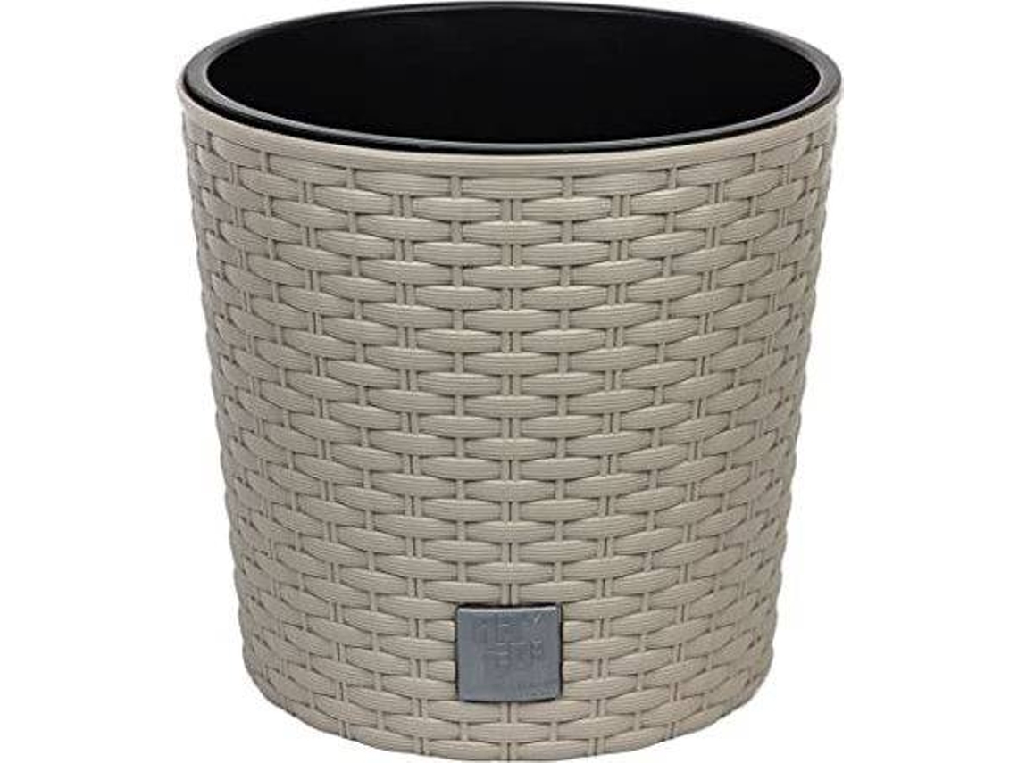 Macetero PROSPERPLAST Rato Round (Marrón - Plastico - 25x22.4 cm)