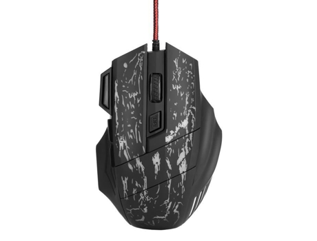 Ratón para juegos HURRISE, ratón para juegos con cable, 7 botones, ratón óptico con cable USB para ordenador portátil