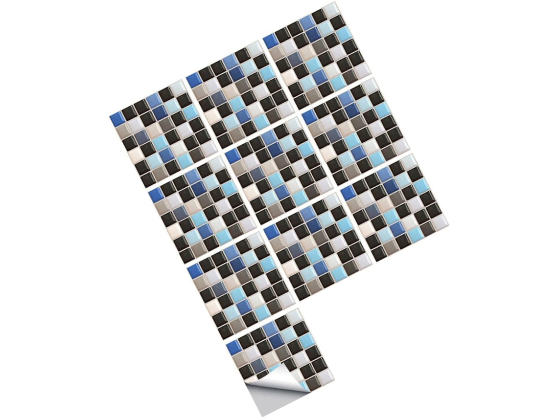 Juego De 10 Pegatinas De Pared 3d Resistentes Al Agua Para Azulejos, Decoración De Interiores, Cocina Y