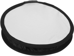 Difusor De Flash Plegable Redondo De 30 Cm, Blanco Y Negro, Luz Portátil Para Cámara.