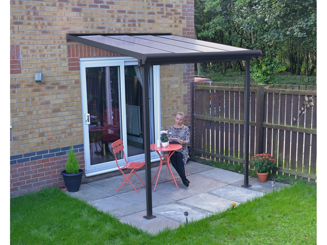 CANOPIA Sierra Pérgola Cobertor de Terraza Aluminio 2,3X2,3m Gris