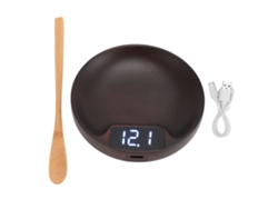 Balanza digital de madera para té, precisión de 0,1 g, rango de medición de 0,1 a 100 g, recargable, para cocina.