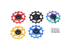 5 Piezas De Guía De Rueda De Aluminio Para Barra De Cambio Trasera De Bicicleta 13t Para Remolque De Bicicleta De Montaña