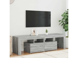 Mueble de TV | Mueble de TV | Mueble de TV con luces LED 140x36,5x40 cm Gris Sonoma