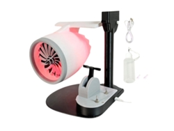 Ventilador turbo USB 2 en 1 con humidificador ajustable - Rojo