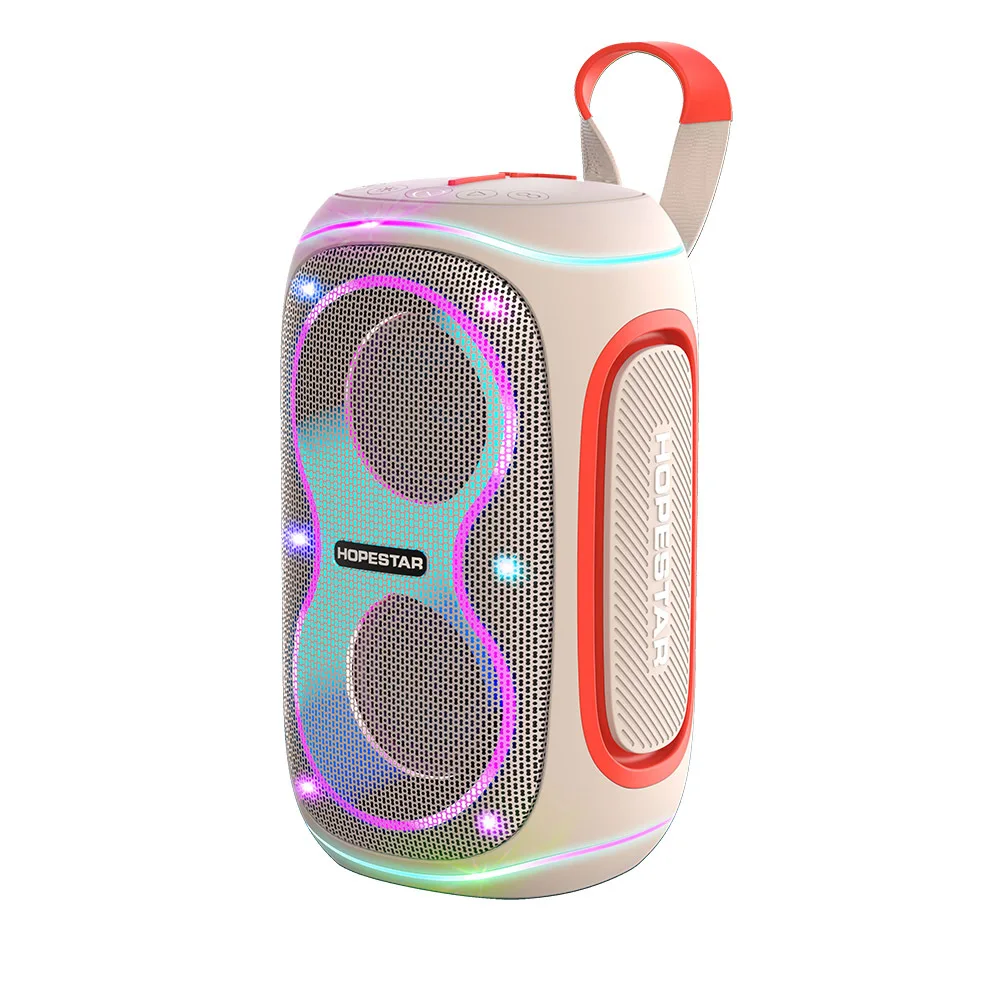 Altavoz Bluetooth (blanco): 20 W De Potencia, Resistente Al Agua Ipx5, Ligero, 30 Horas De Autonomía.