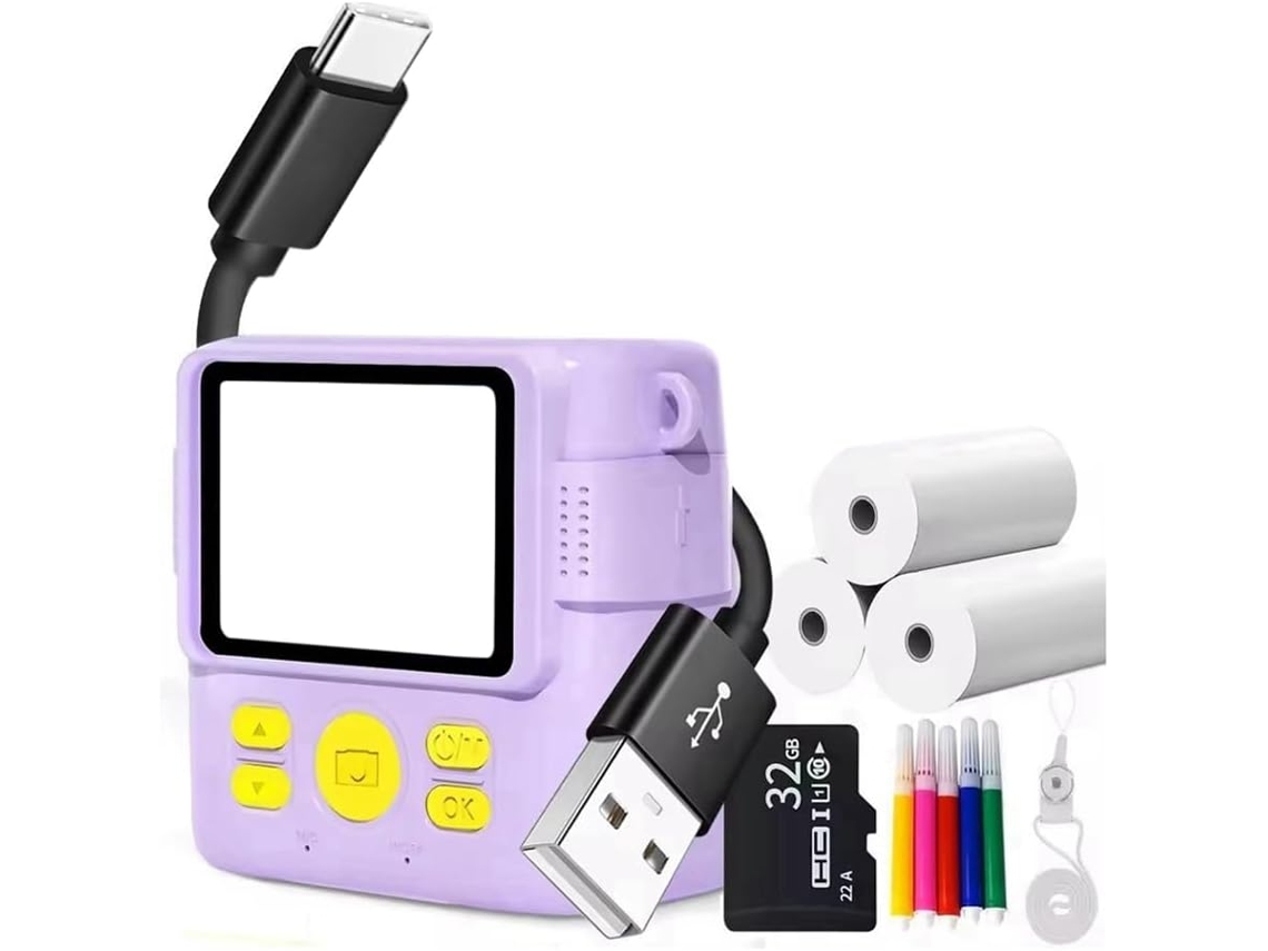 Mini Cámara De Impresión Térmica Portátil, Regalo Moderno Para Niños, Enfoque