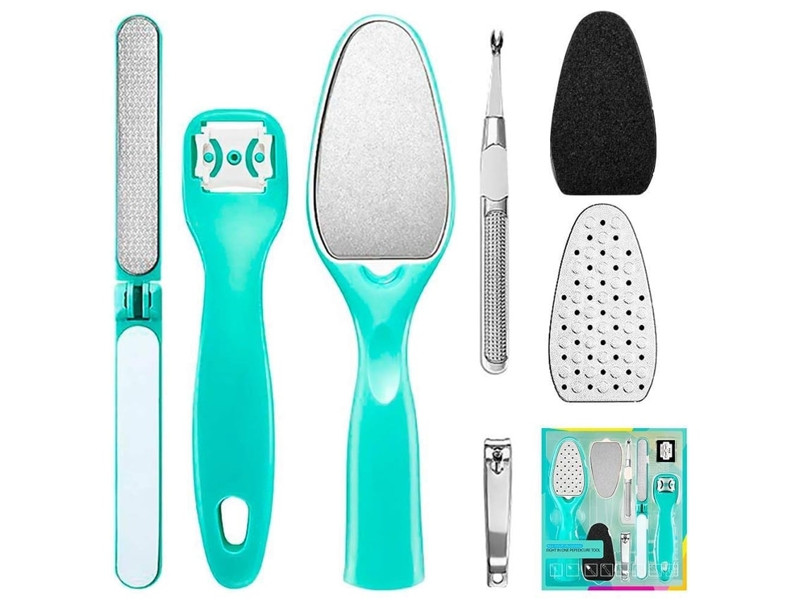 Juego De 3 Productos Para El Cuidado De Los Pies, Para Eliminar Callosidades, Organizados.