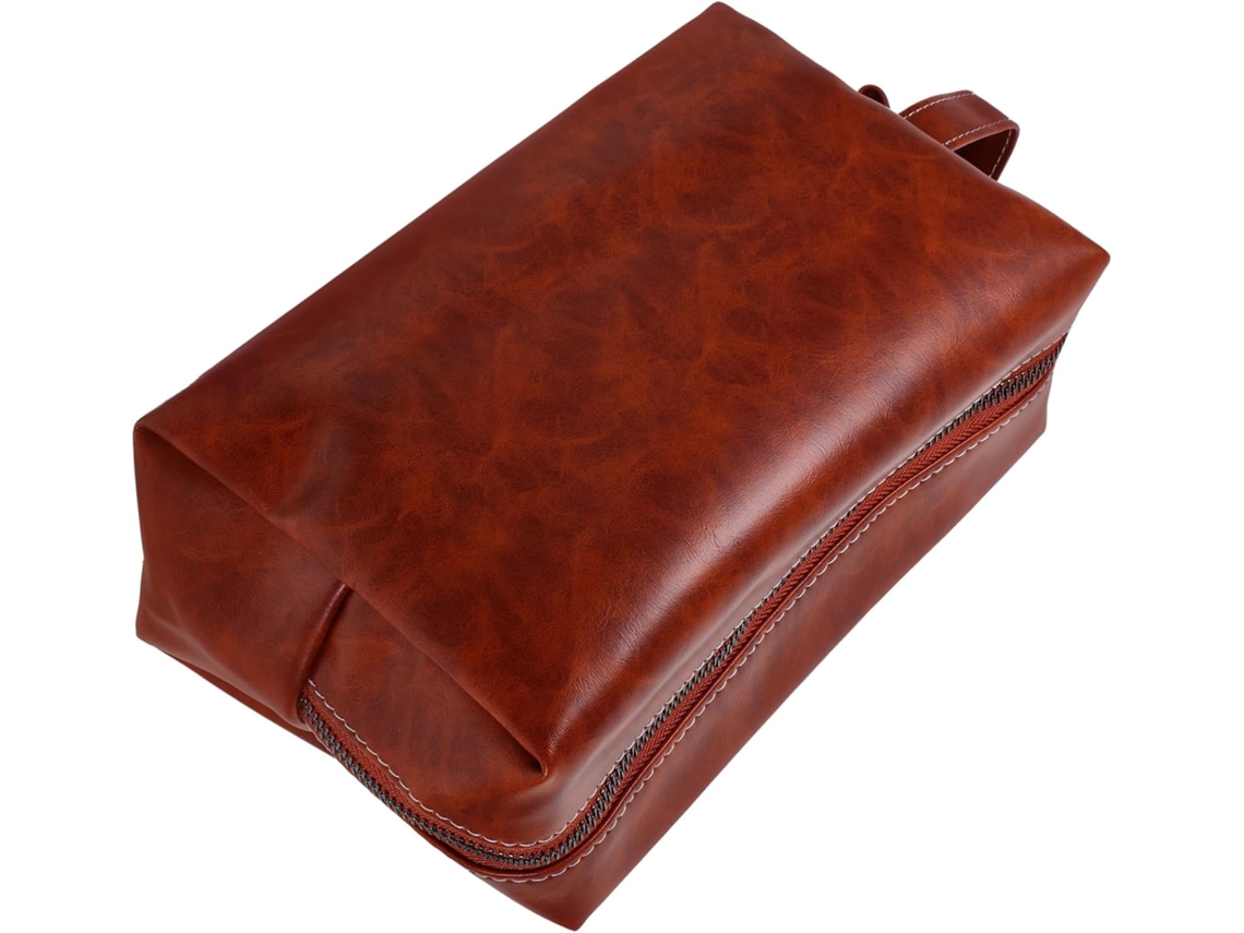 Neceser De Viaje Vintage, Organizador De Maquillaje Para Hombre De Pu